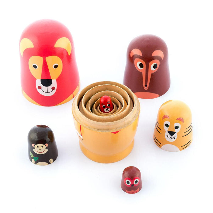 Matryoshka de Madera con Figuras de Animales Funimals InnovaGoods 11 Piezas