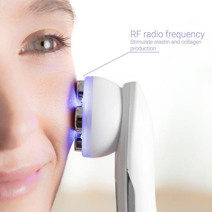 Masajeador Facial con Radiofrecuencia, Fototerapia y Electroestimulación