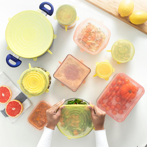 Set de 10 Tapas de Cocina Reutilizables y Ajustables Lilyd InnovaGoods - Smart Shop online